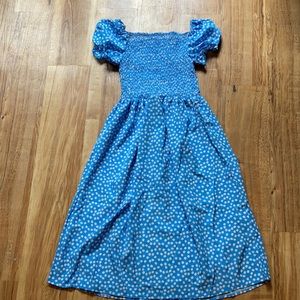 Blue floral dress